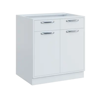 QS - 8DZ2 spodní skříňka, 2-dveřová/zásuvky, 900x800x600, bílá